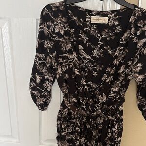 American Rag Black and White Floral Dress